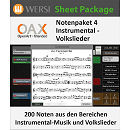 WERSI OAX-bladmuziek Pakket 4