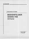 Wersi CD Serie Bedienfelder Bauanleitung, Bouwhandleiding - Manual